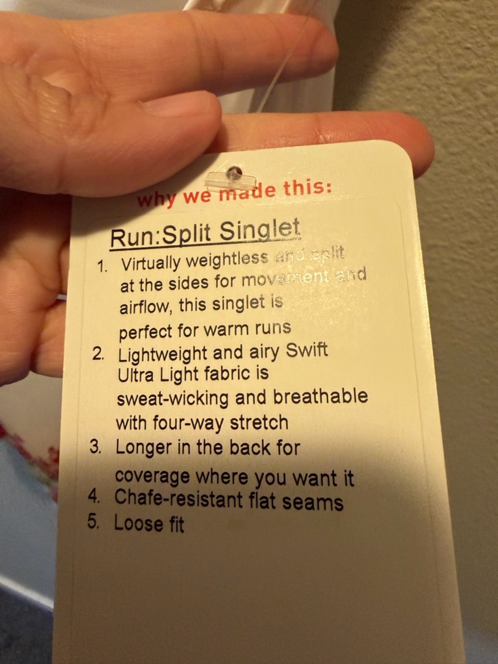 NWT lululemon run split singlet - Picture 8 of 9